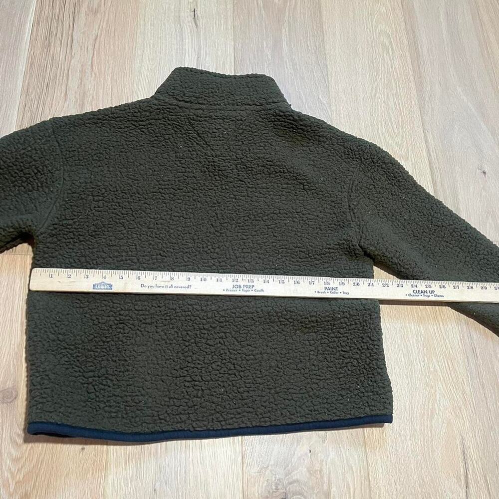 Y2K Tommy Jeans Hilfiger green fleece Sherpa quarter zip. Preppy heritage - Picture 5 of 5